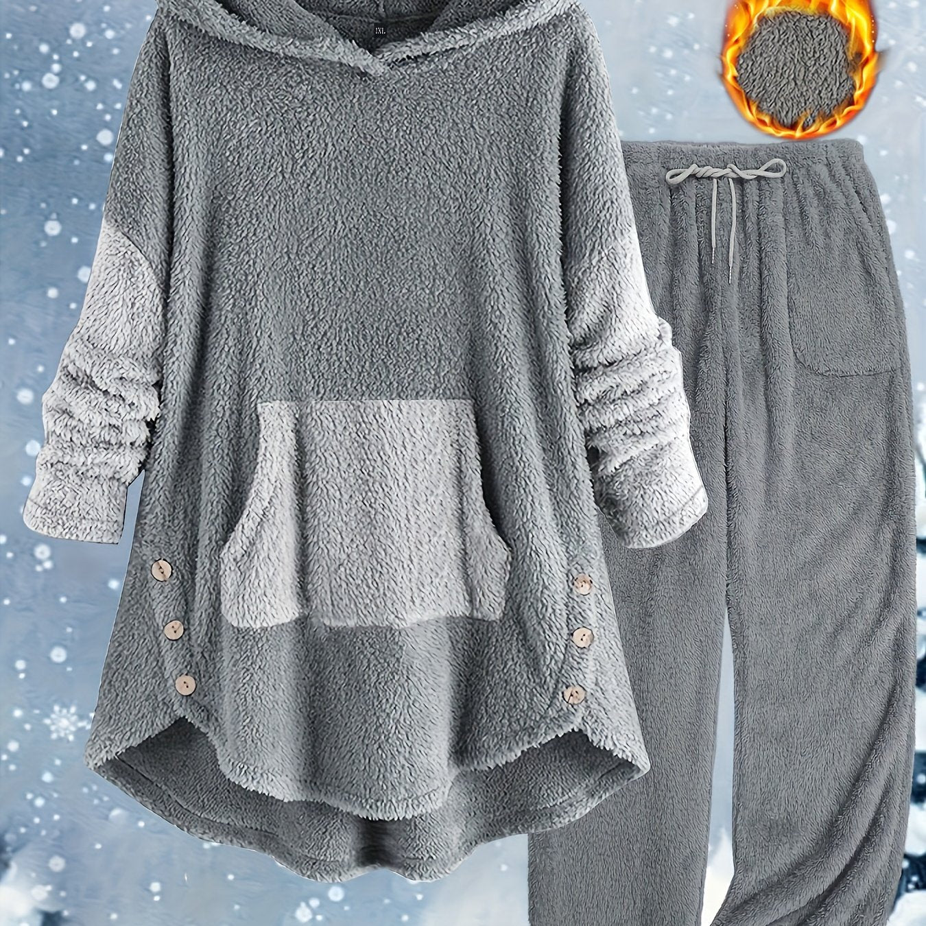 Women's Plus Size Fall & Winter Pants Set