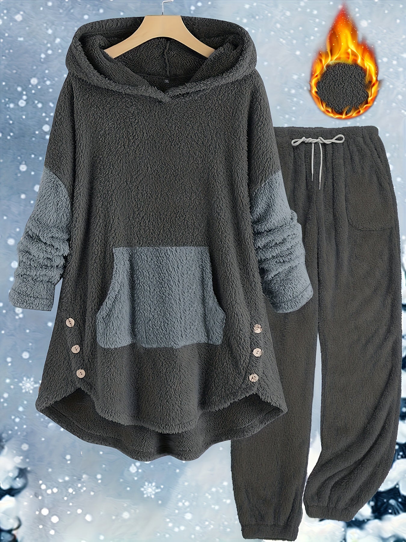 Women's Plus Size Fall & Winter Pants Set