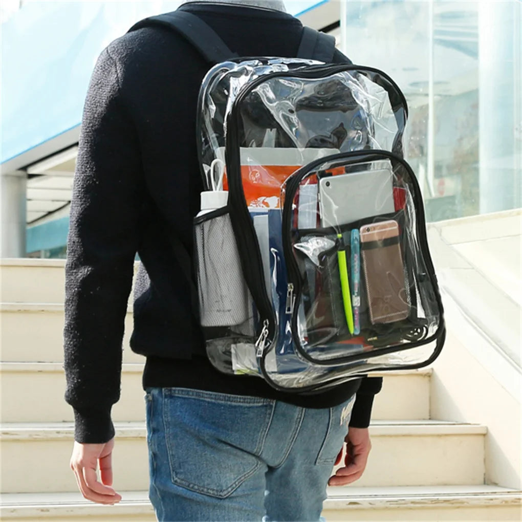 Large Clear Backpack For School Bookbag