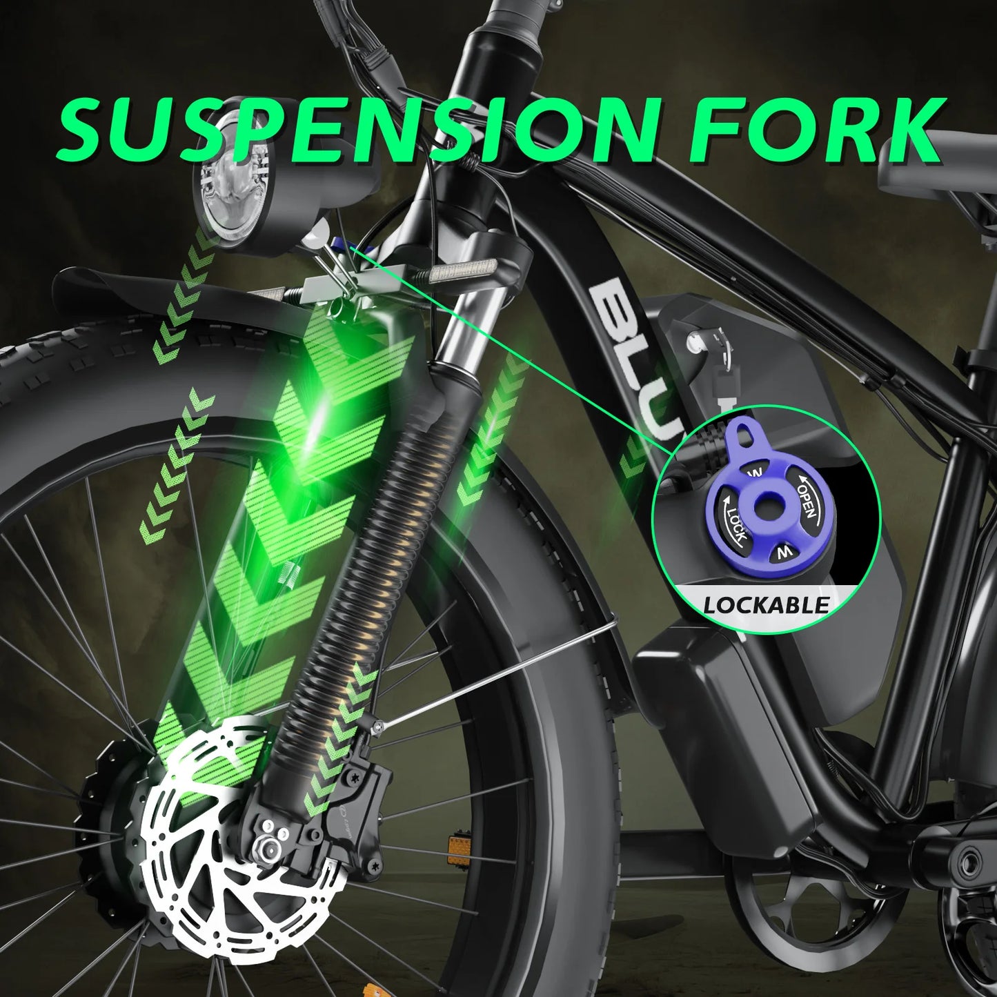 E-Bike Hidden Dual Battery Snow Beach Electric Bicycle