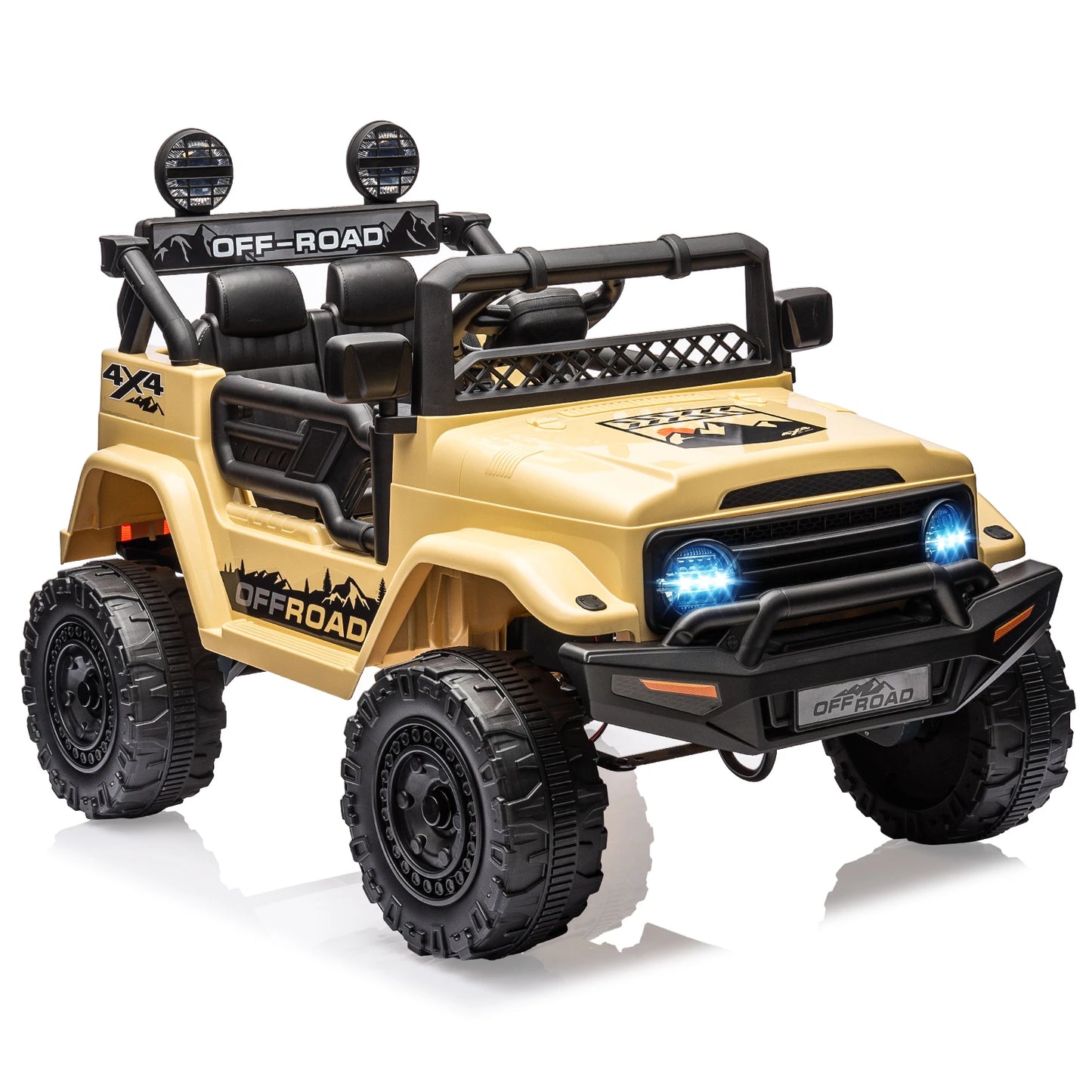 Kids Remote Control Ride On Truck with Bluetooth Connectivity