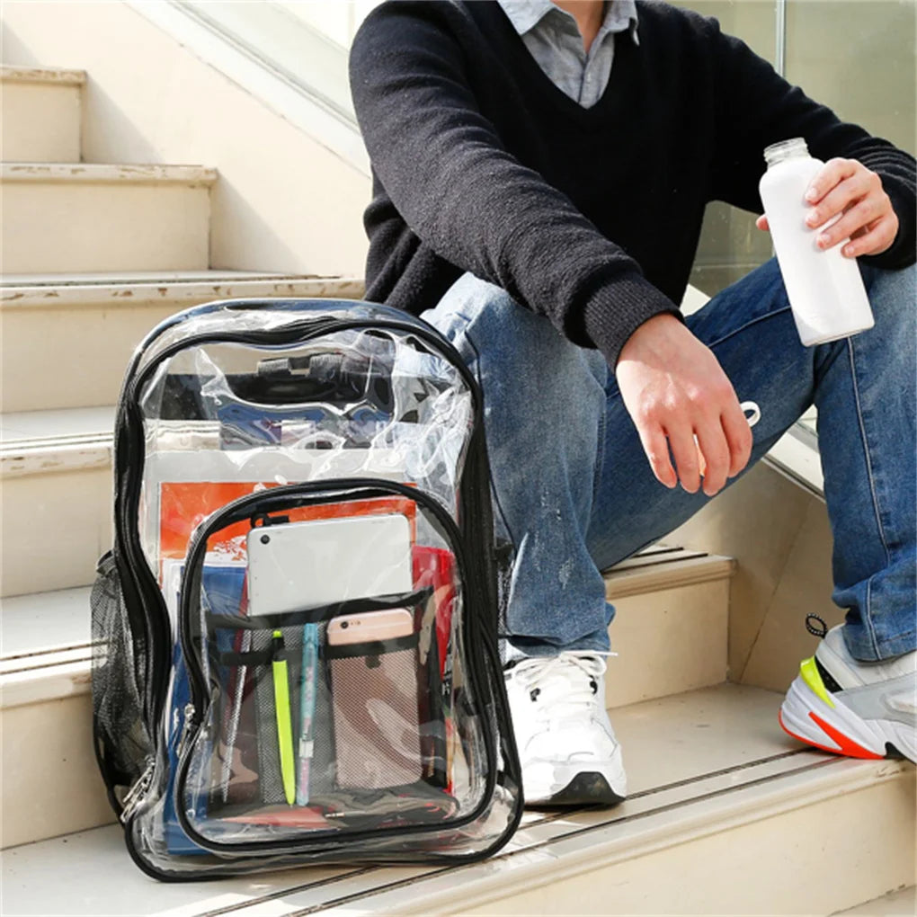 Large Clear Backpack For School Bookbag