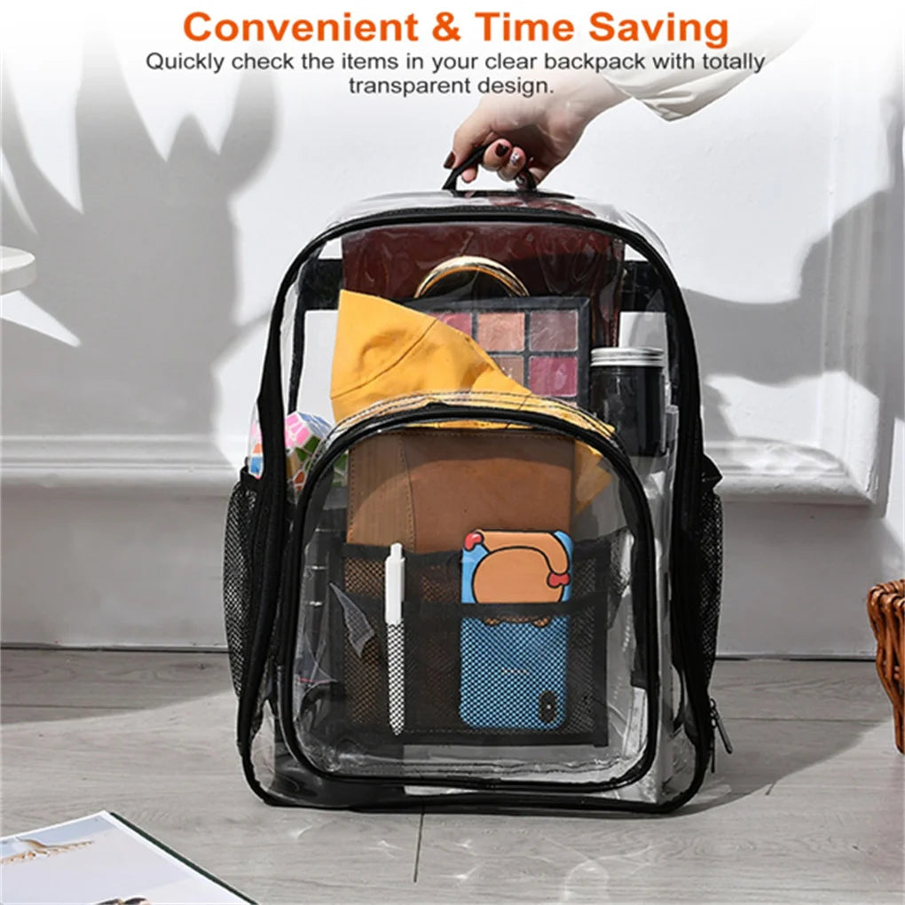 Large Clear Backpack For School Bookbag