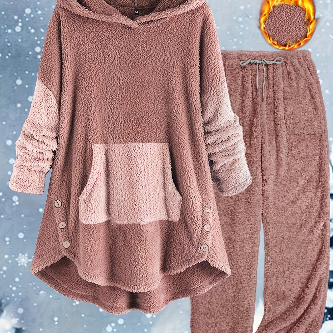 Women's Plus Size Fall & Winter Pants Set