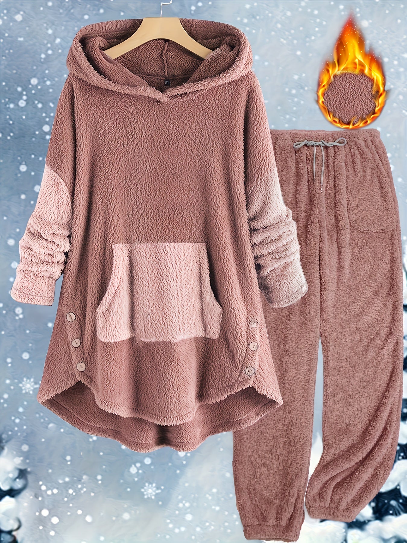 Women's Plus Size Fall & Winter Pants Set