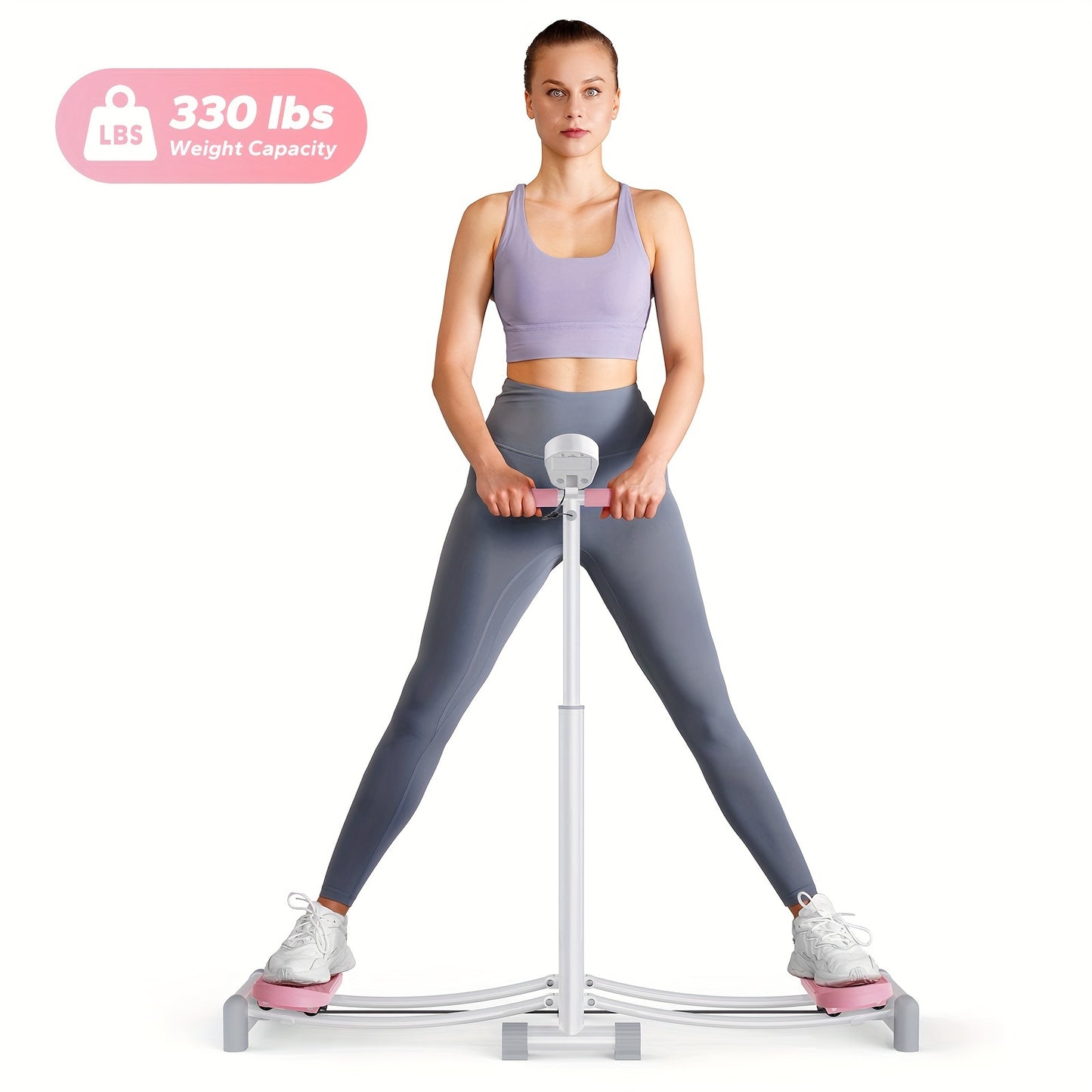 Simulated Ski Trainer, Adjustable Height