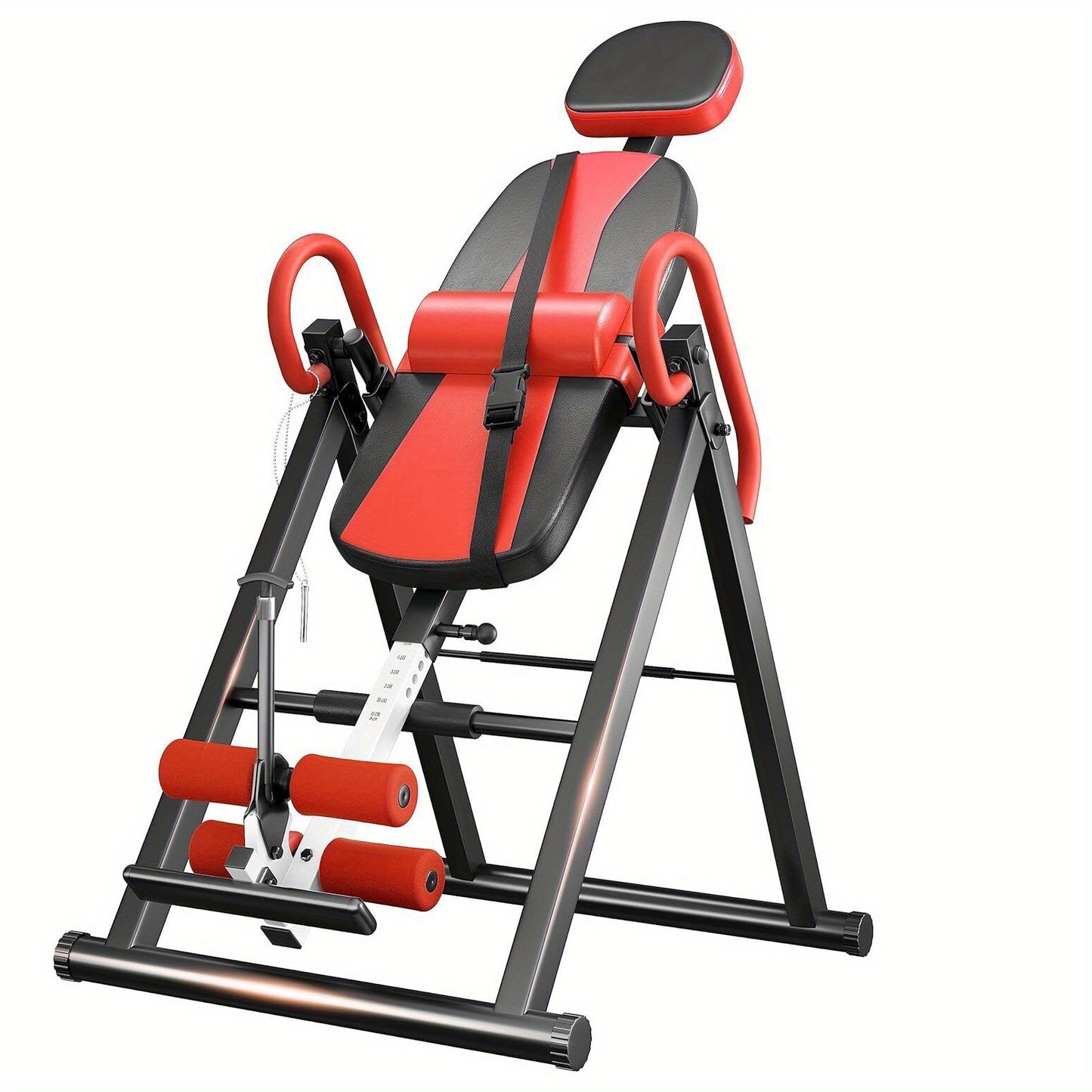 1pc Stainless Steel Gravity Inversion Table, Foldable