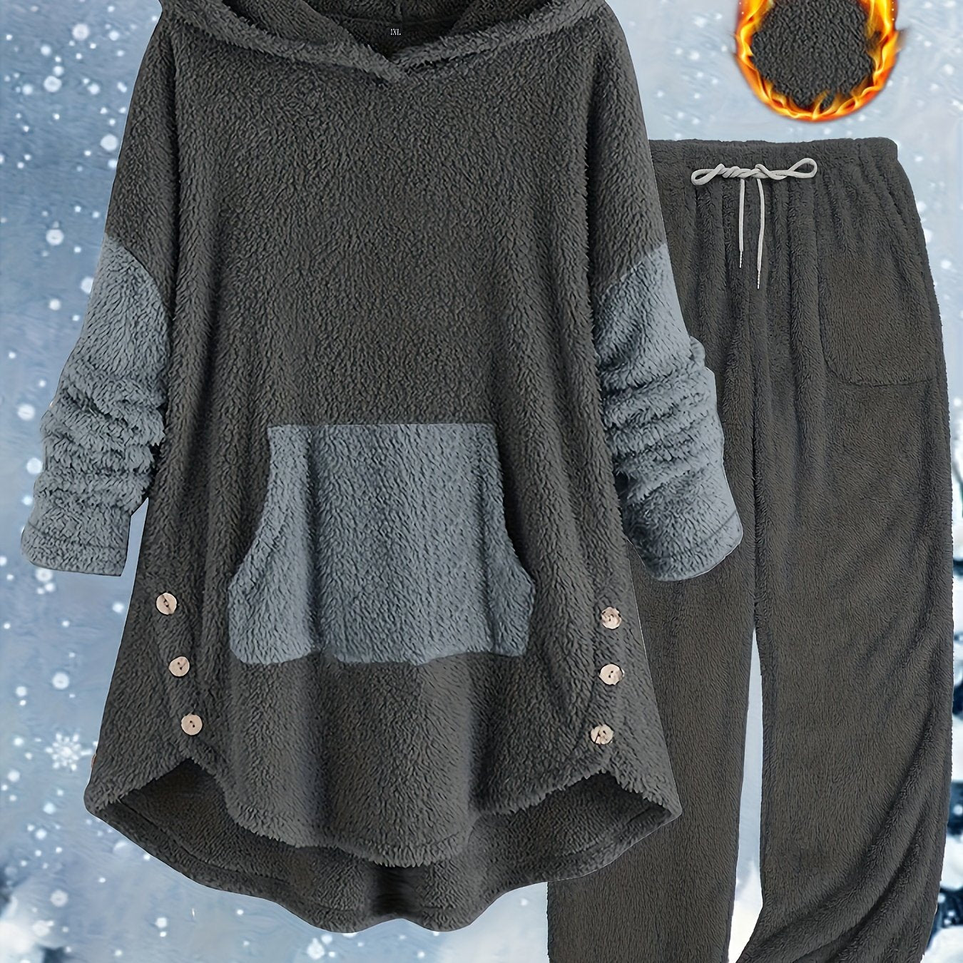 Women's Plus Size Fall & Winter Pants Set
