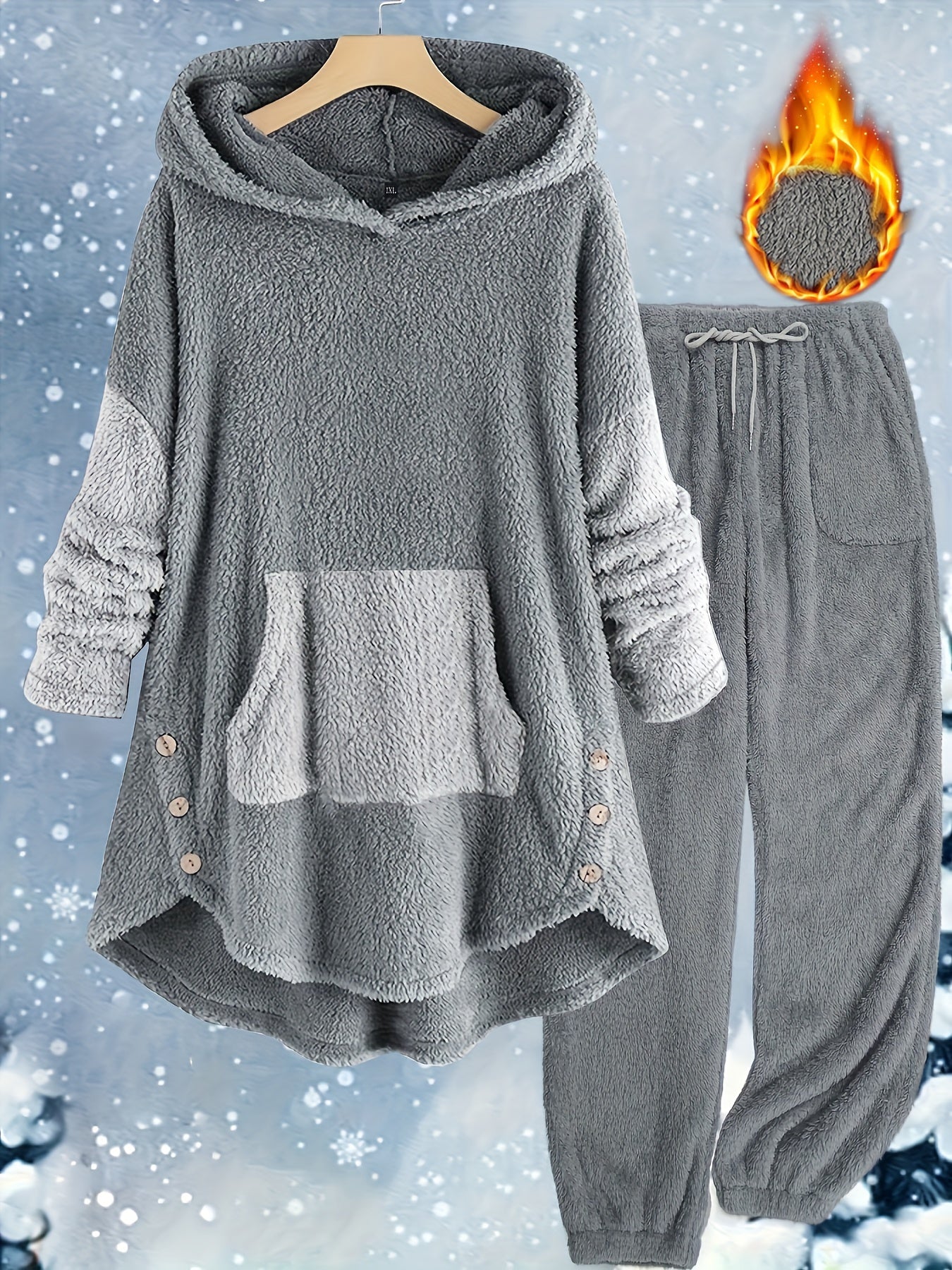 Women's Plus Size Fall & Winter Pants Set