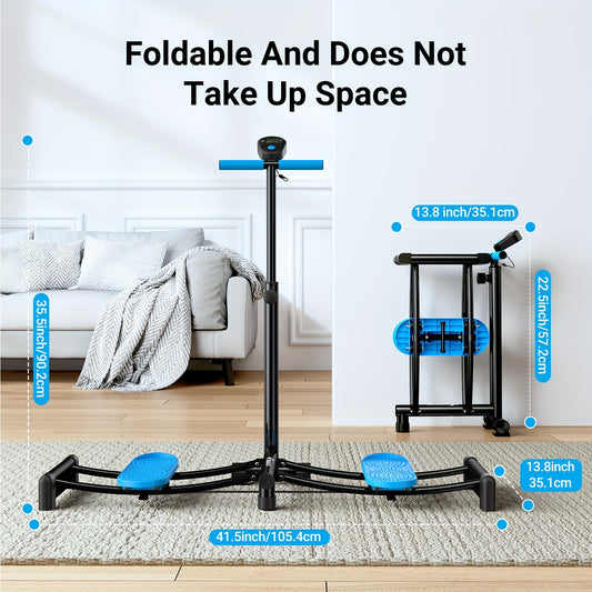 Simulated Ski Trainer, Adjustable Height