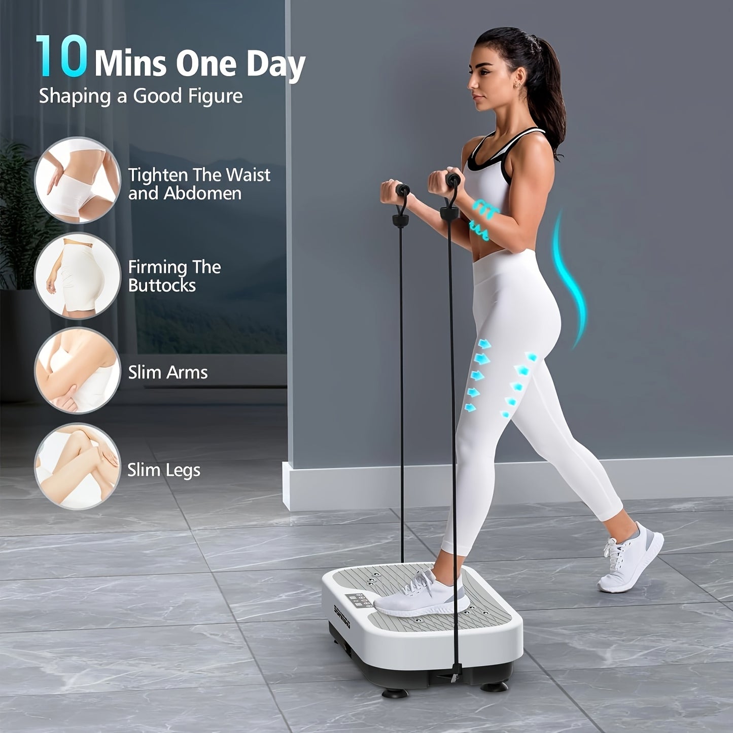 [Silent Motor] Vibration Plate | Whole Body Workout & Lymphatic Drainage l Speed Control