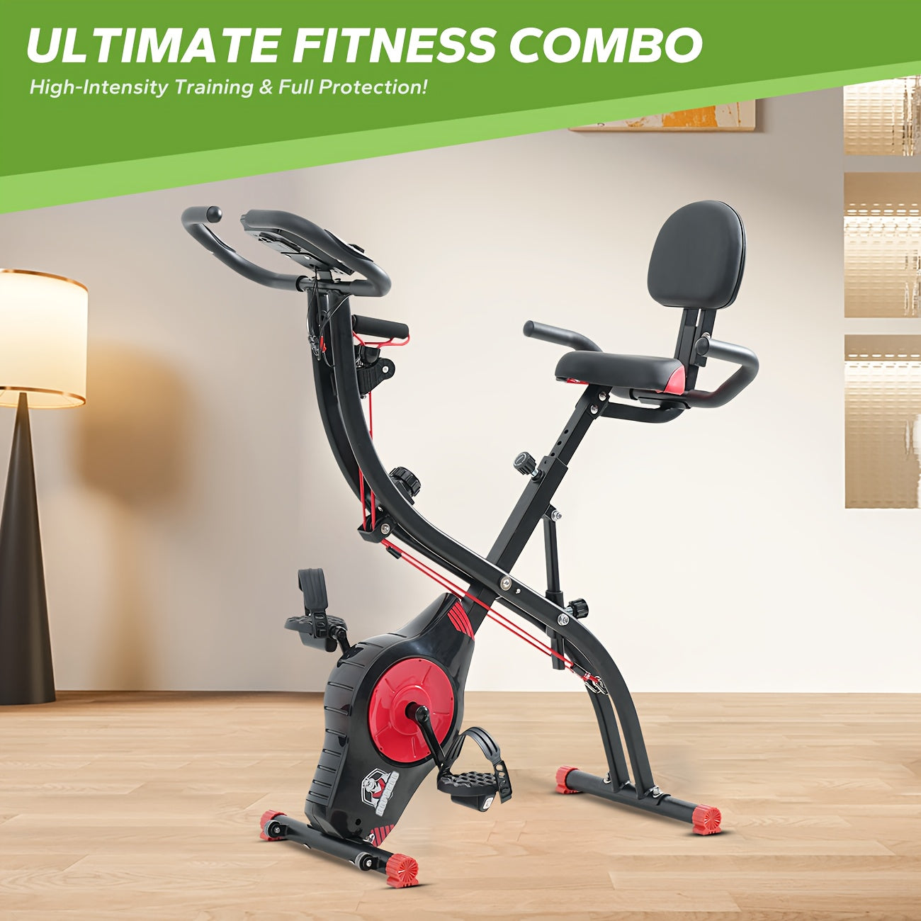 Ultra-Quiet 3-in-1 Foldable Exercise Bike
