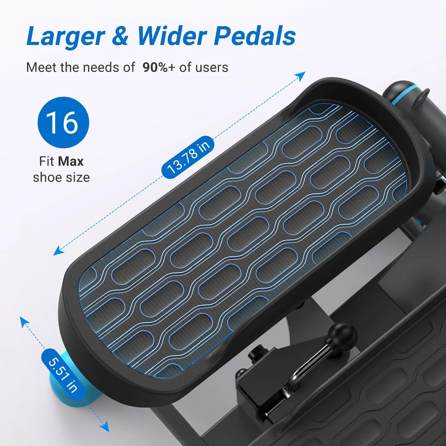 Dual-Action Stepper 330LBS Capacity with Resistance Bands