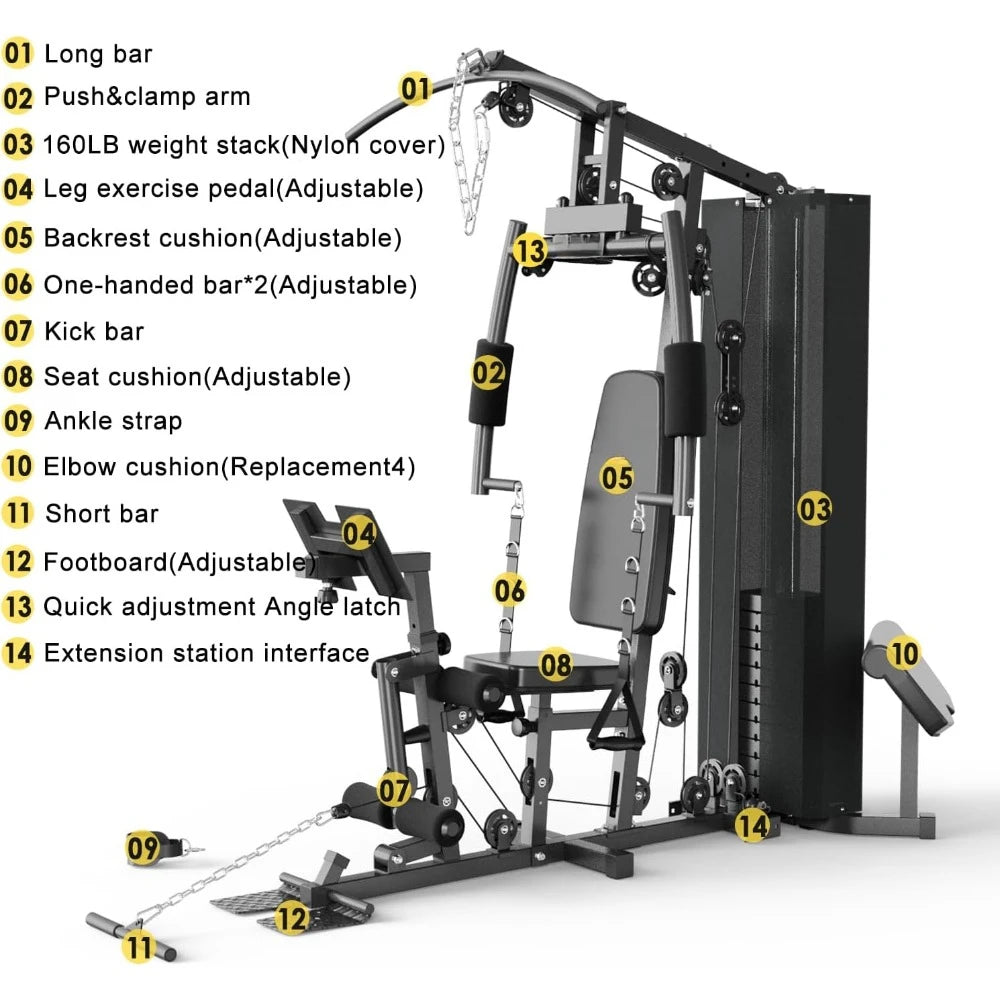 Multifunctional Full Body Exercise Equipment