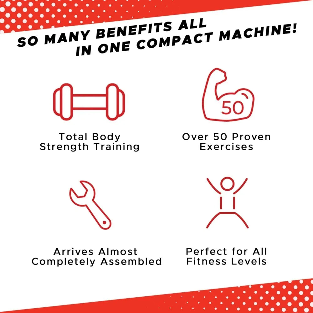 Fitness Equipment Versatile Exercises, Compact Design