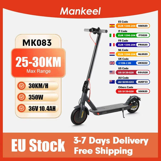 Electric Scooter with Smart APP Control and Foldable Design