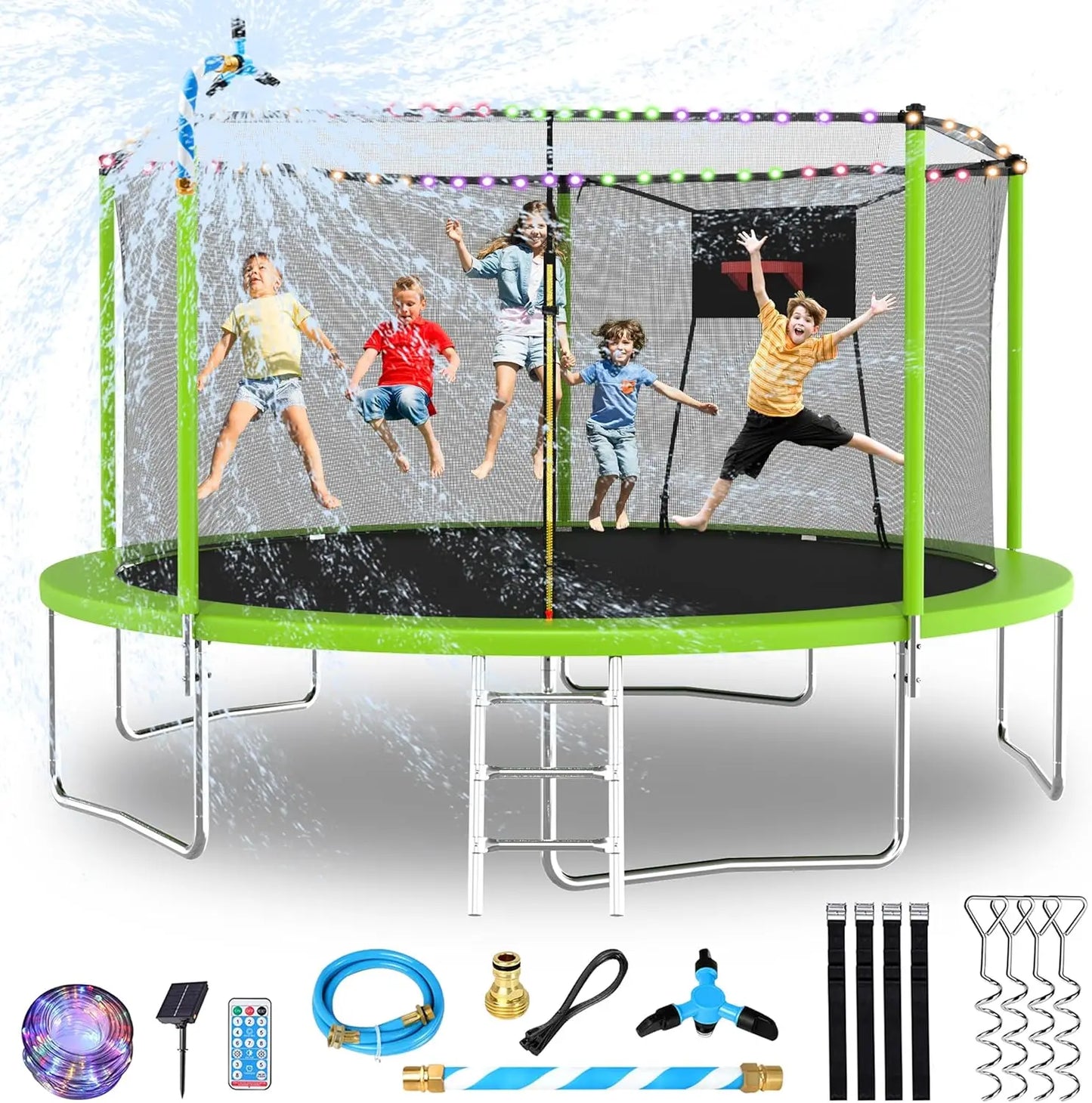 14FT Large Outdoor Trampoline,  Kids/Adults,