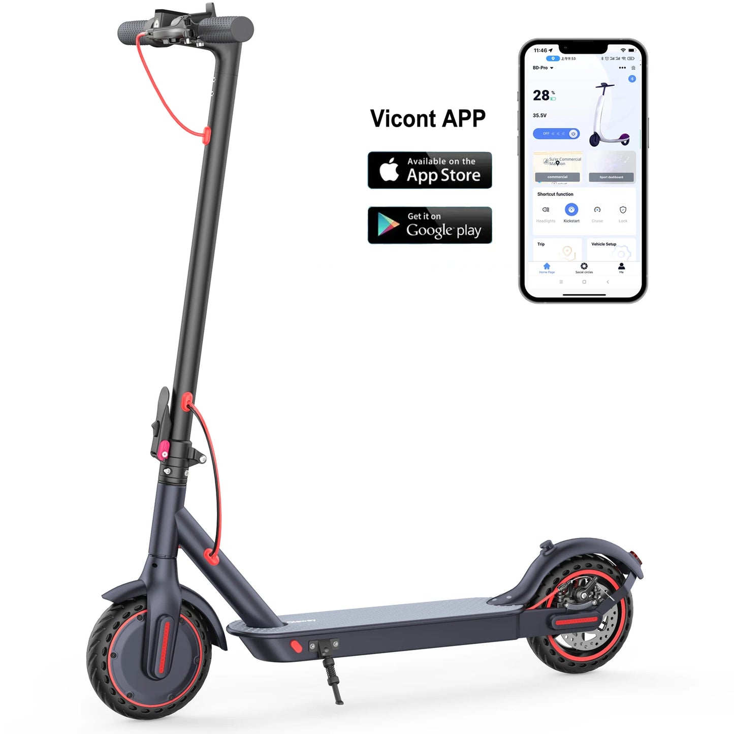 LP60 Electric Scooter with Smart Control and Folding Design