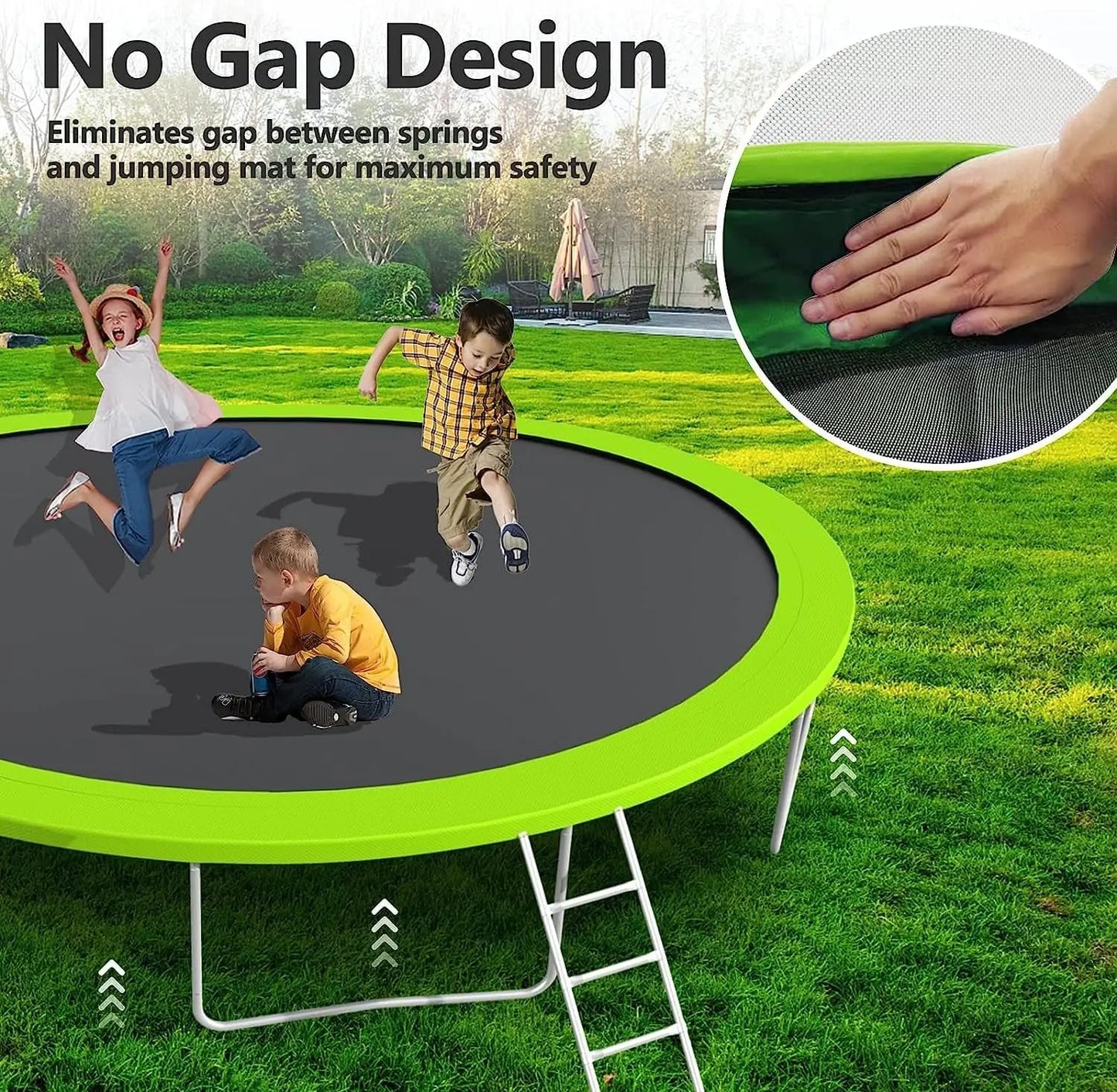 14FT Large Outdoor Trampoline,  Kids/Adults,