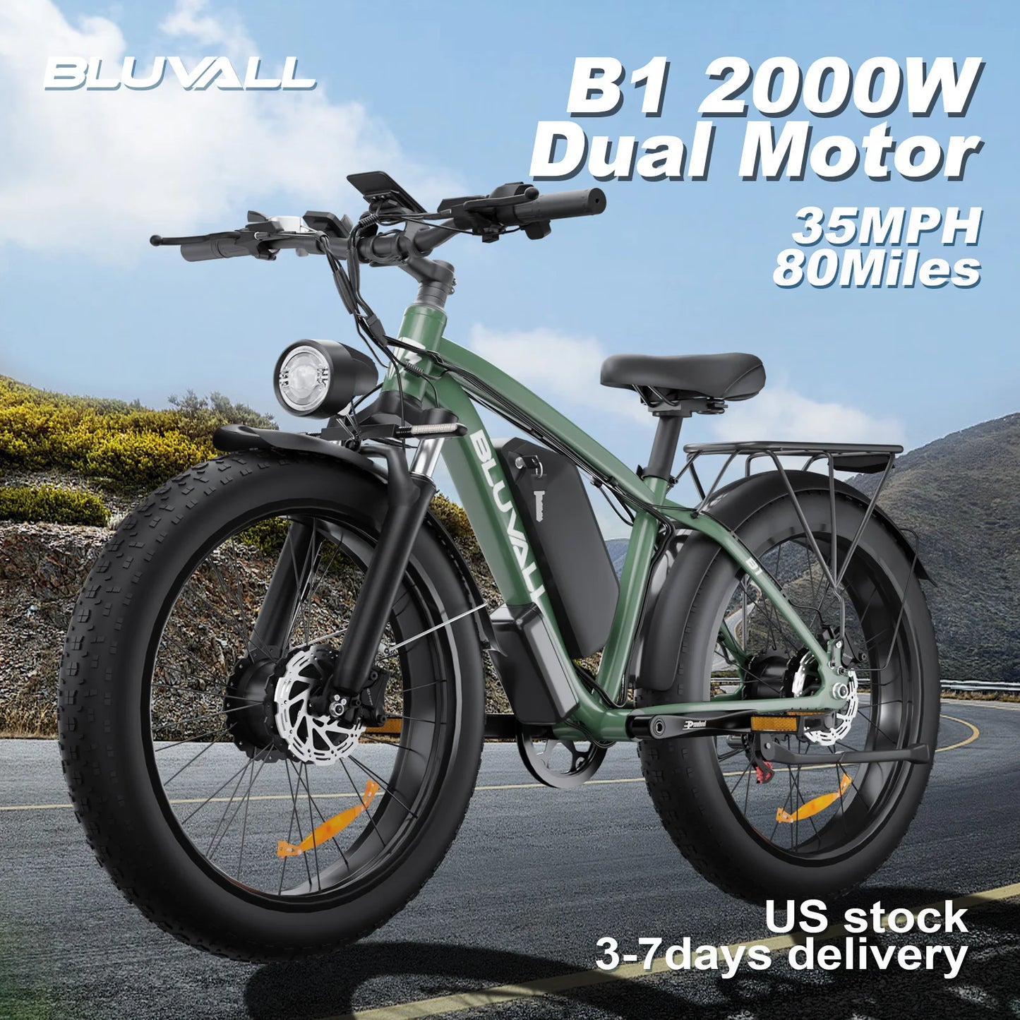 E-Bike Hidden Dual Battery Snow Beach Electric Bicycle