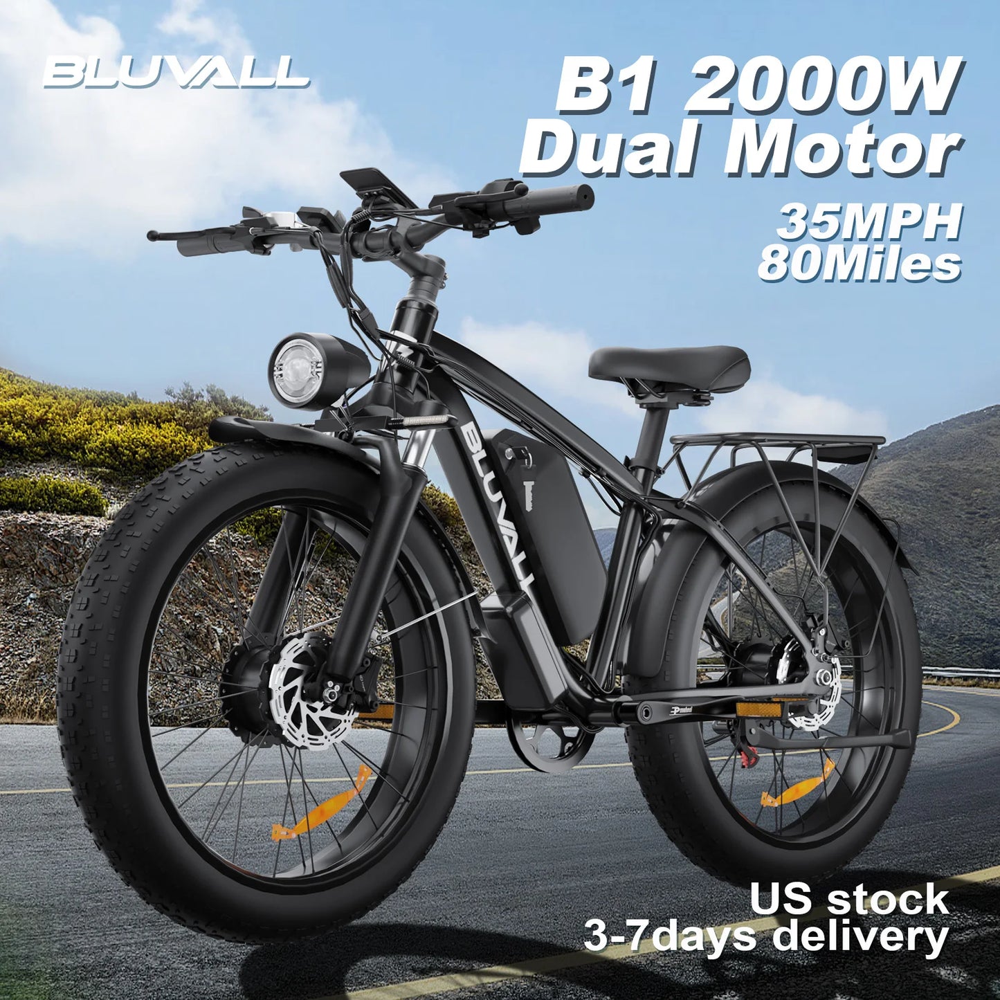 E-Bike Hidden Dual Battery Snow Beach Electric Bicycle