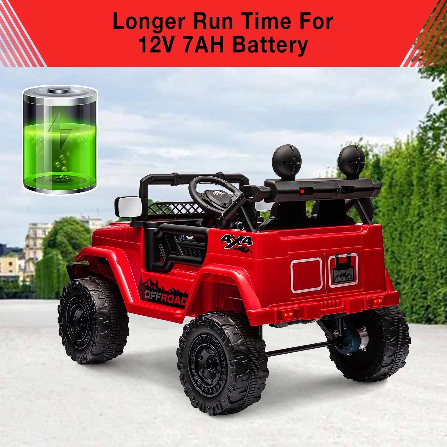 Kids Remote Control Ride On Truck with Bluetooth Connectivity