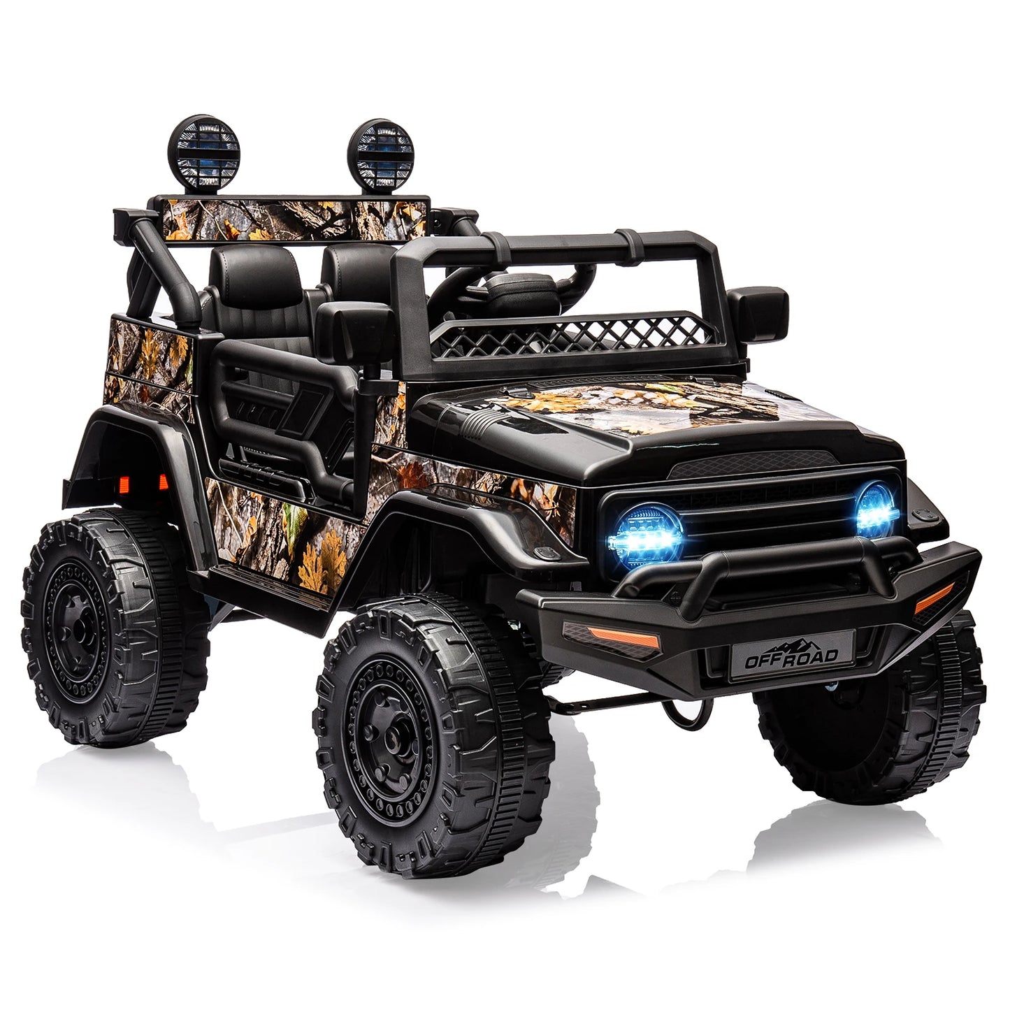 Kids Remote Control Ride On Truck with Bluetooth Connectivity