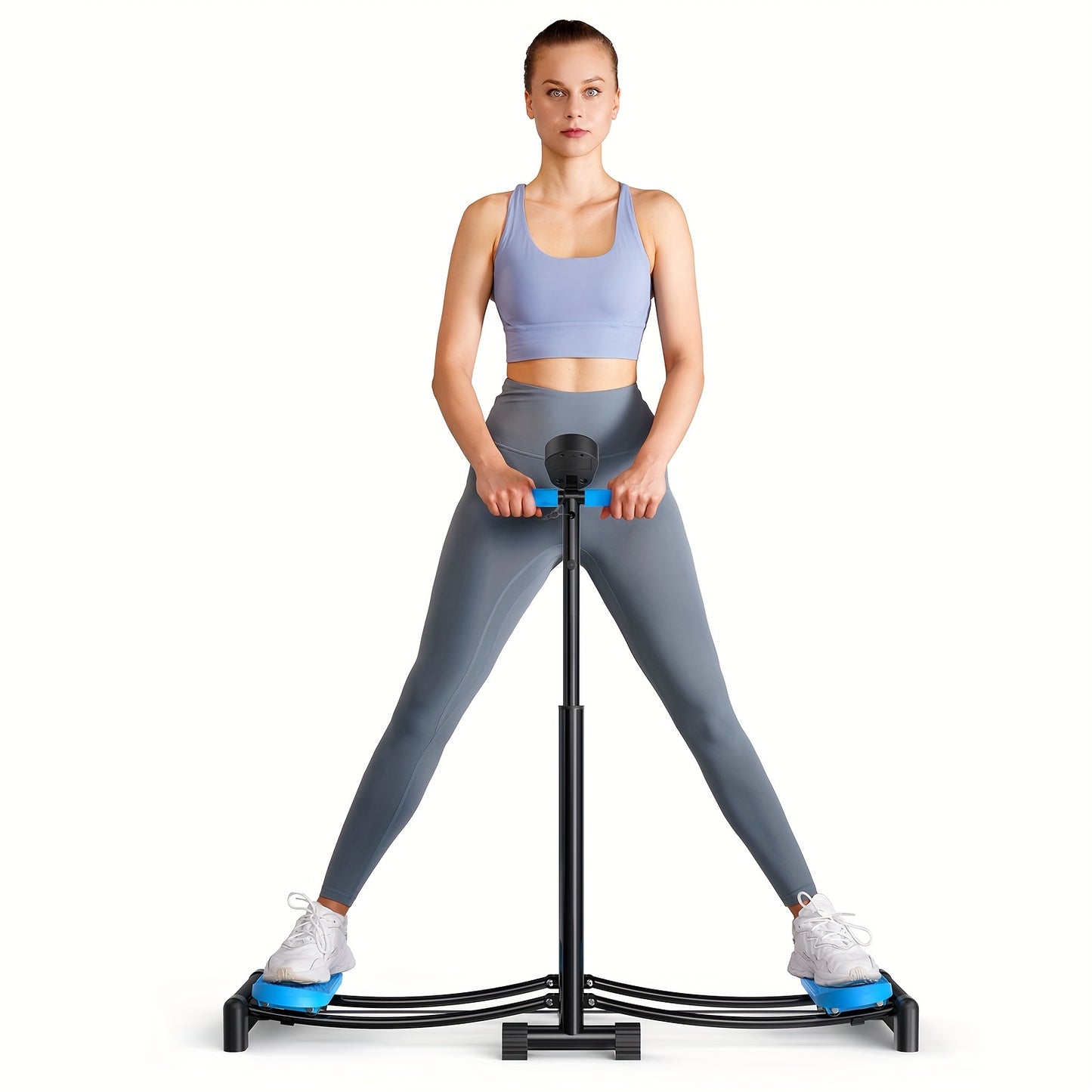 Simulated Ski Trainer, Adjustable Height