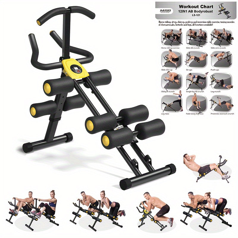 Red Iron,  Adjustable Full Body Workout Machine - Core Strength & Ab Trainer